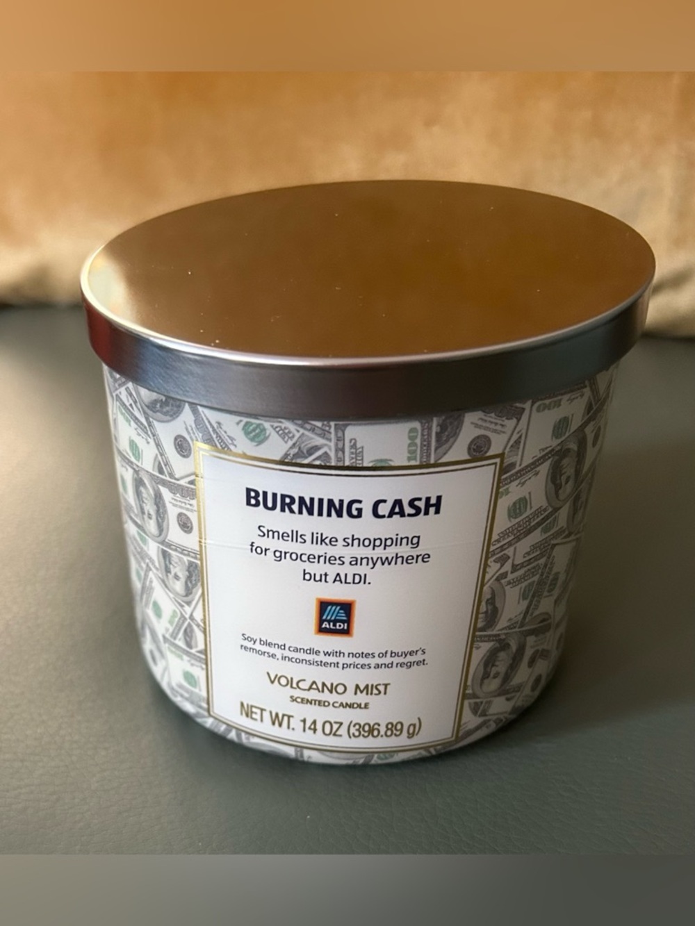 Burning Cash Volcano Mist Scented Candle - ALDI